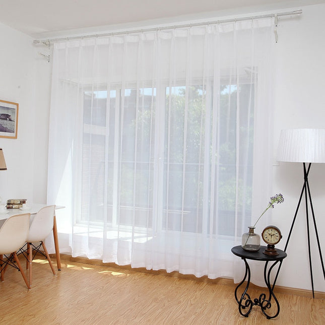 Tenda Velata Leggera Bianca Pura