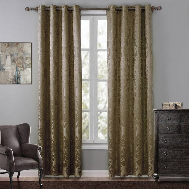 Tenda elegante in stile barocco damascato