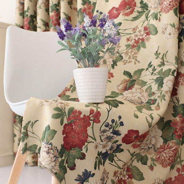 Tenda Oscurante Stile Country Floreale