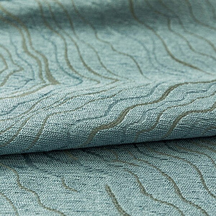 Tenda oscurante blu motivo ondulato