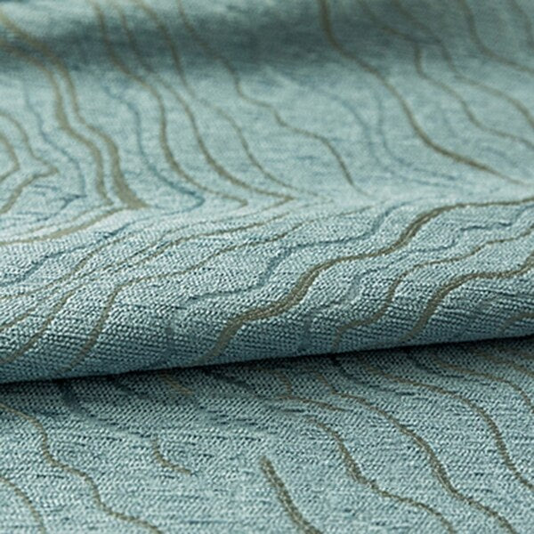 Tenda oscurante blu motivo ondulato