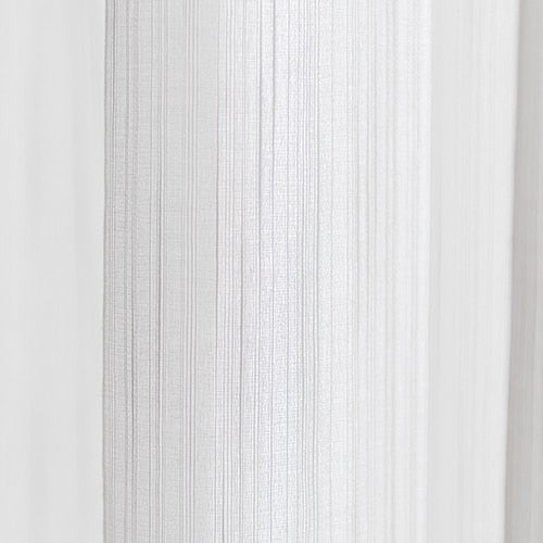 Tenda voile effetto lino per soggiorno