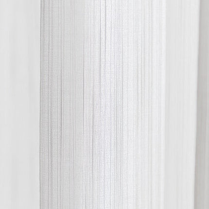 Tenda voile effetto lino per soggiorno