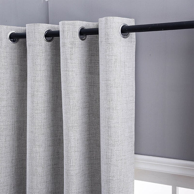 Tenda oscurante grigio topo fiammata