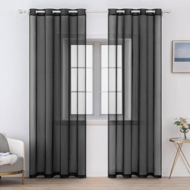 Tenda velata semi trasparente moderna