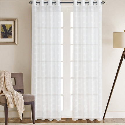 Tenda Voile Bianca con Trama Leggera