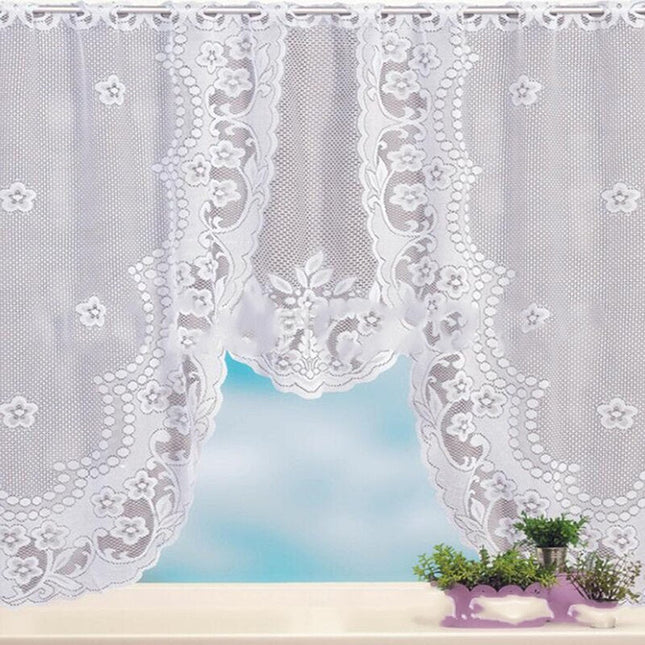 Tendine a vetro in pizzo vintage