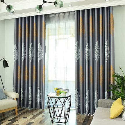 Tenda elegante con motivo foglia oro