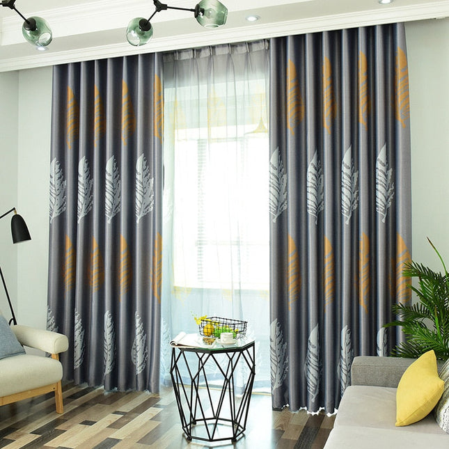 Tenda elegante con motivo foglia oro