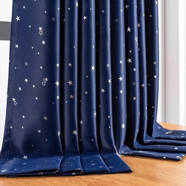 Tenda Oscurante Blu Notte con Stelle