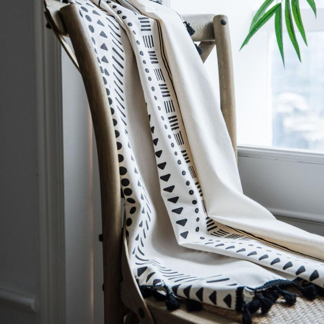 Tenda Leggera Stile Boho con Nappe