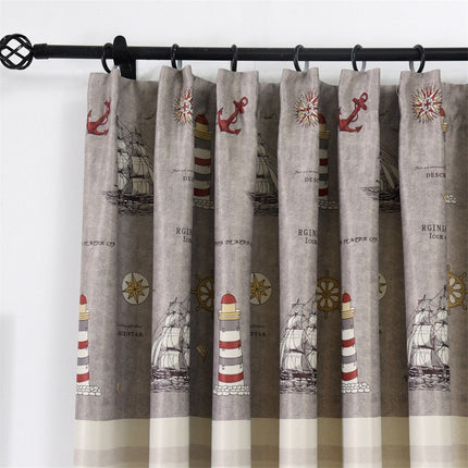 Tenda per Cameretta Bambini Stile Marino