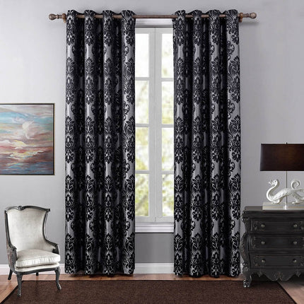 Tenda elegante in stile barocco damascato