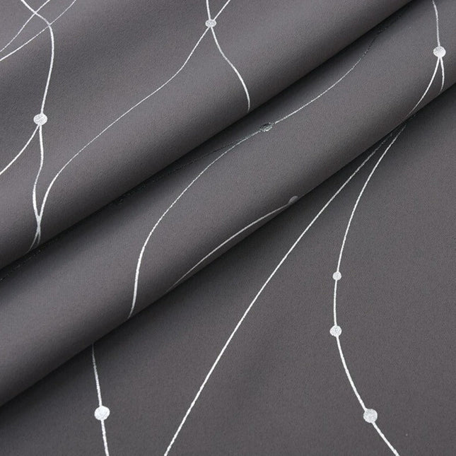 Tenda Oscurante Grigia con Linee Argentate