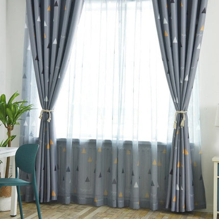 Tenda moderna con fantasia a triangoli