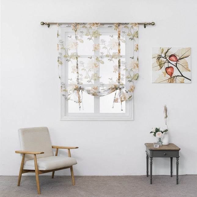 Tenda a pacchetto filtrante motivo floreale
