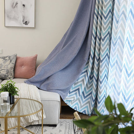 Tenda Oscurante con Motivo Chevron Moderno