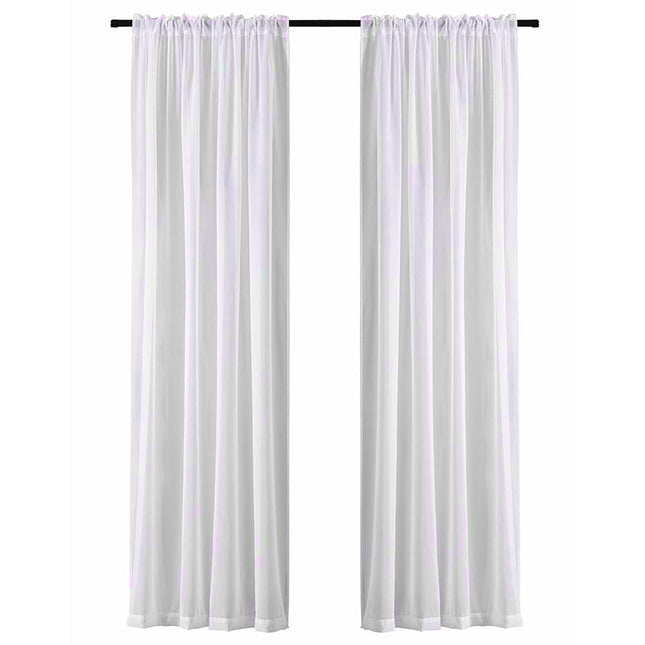 Tenda Voile Trasparente con Occhielli