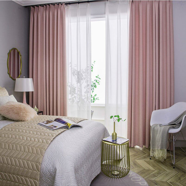 Tenda oscurante rosa per camera letto