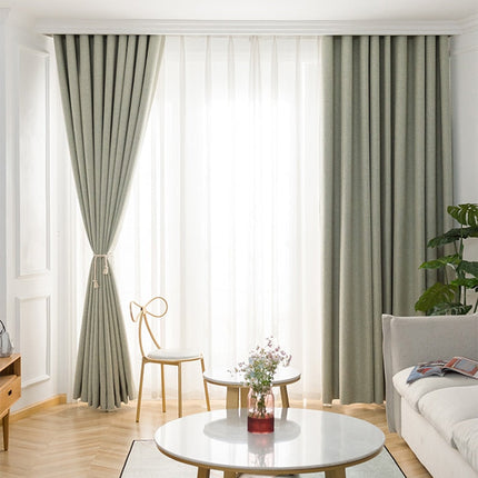 Tenda oscurante verde per camera da letto