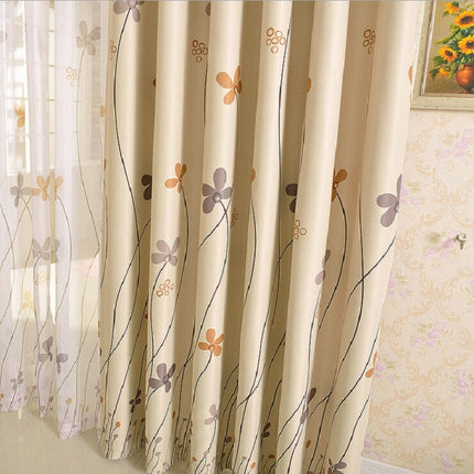 Tenda Oscurante con Stampa Fiori Stilizzati