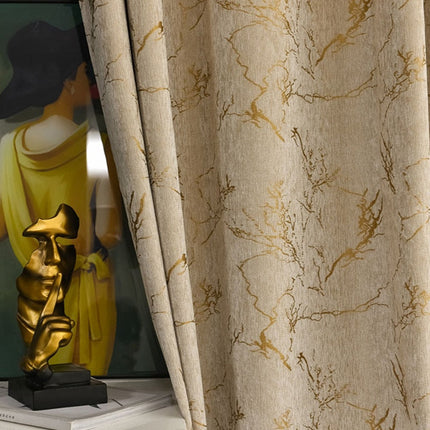 Tenda oscurante con stampa dorata