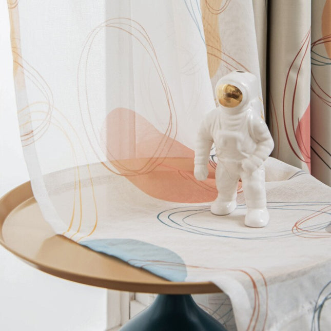 Tenda Fantasia Astratta Moderna Color Ocra