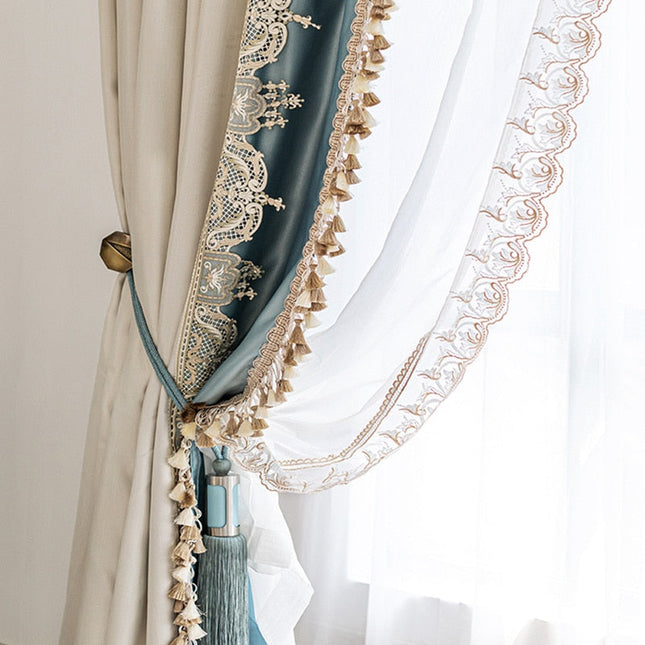 Tenda oscurante elegante con nappe