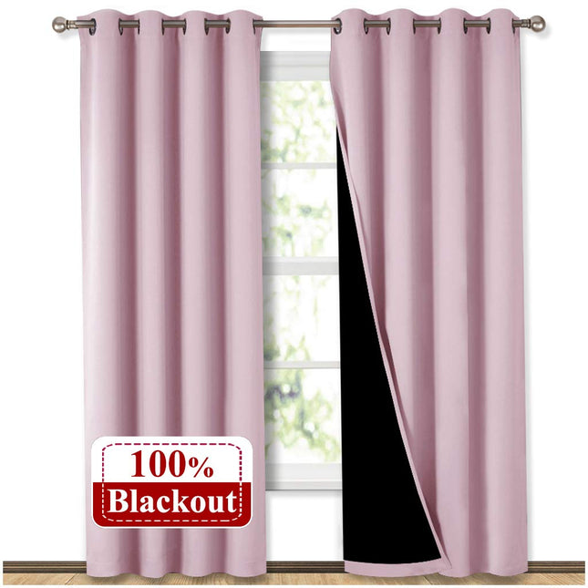 Tenda termica oscurante rosa pallido
