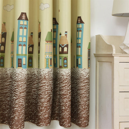 Tenda per cameretta con fantasia città