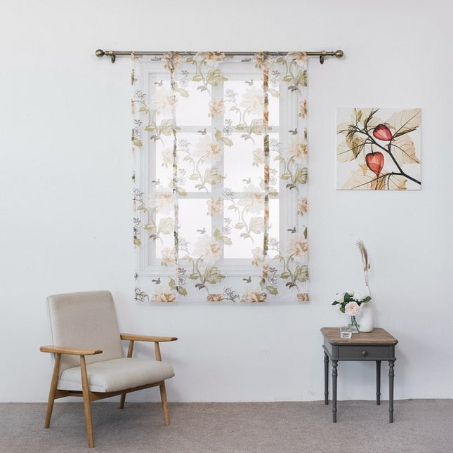 Tenda a pacchetto filtrante motivo floreale