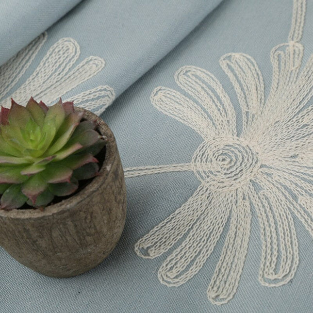 Tenda elegante ricamata motivo floreale