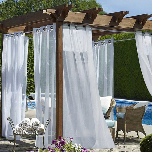 Tenda velata bianca in poliestere leggero