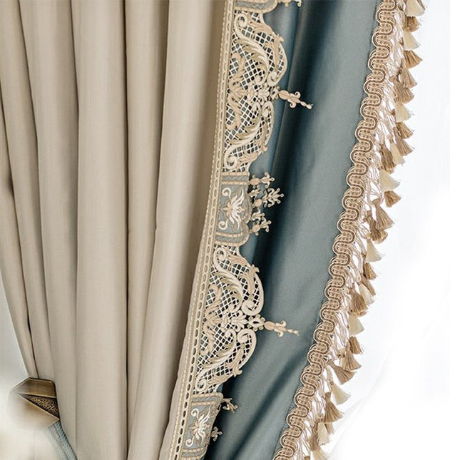 Tenda oscurante elegante con nappe