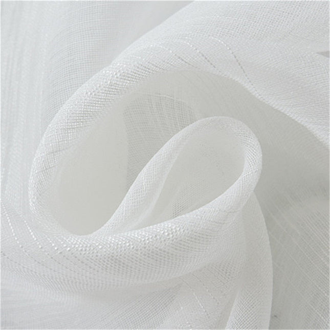 Tenda Voile Bianca con Trama Leggera