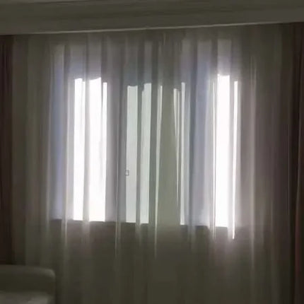 Tenda Trasparente in Tessuto Bianco