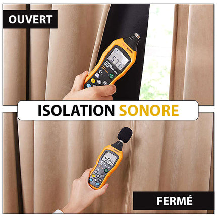 Tenda Oscurante Beige in Velluto
