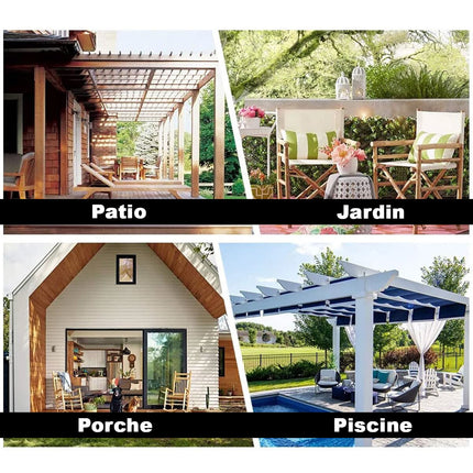 Tenda per pergola con passante unico