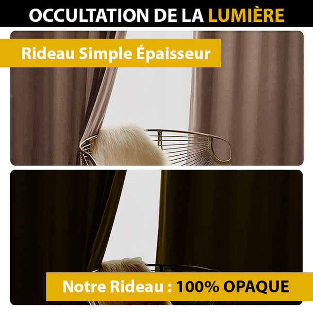 Tenda Oscurante Beige in Velluto