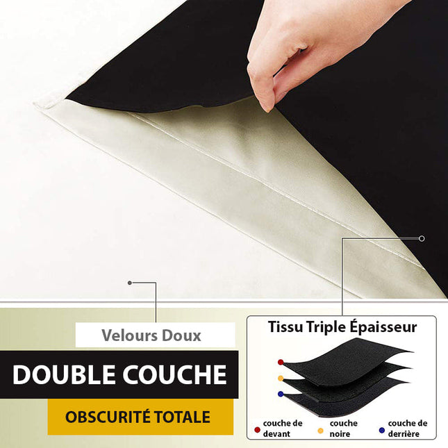 Tenda Oscurante Velluto Bianco Panna