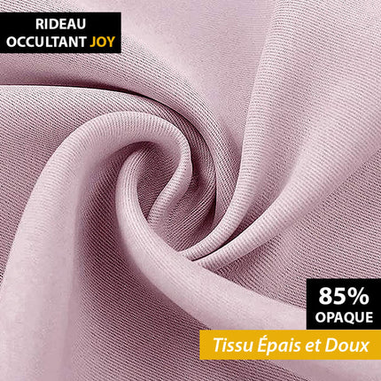Tenda oscurante rosa pallido pieghettata