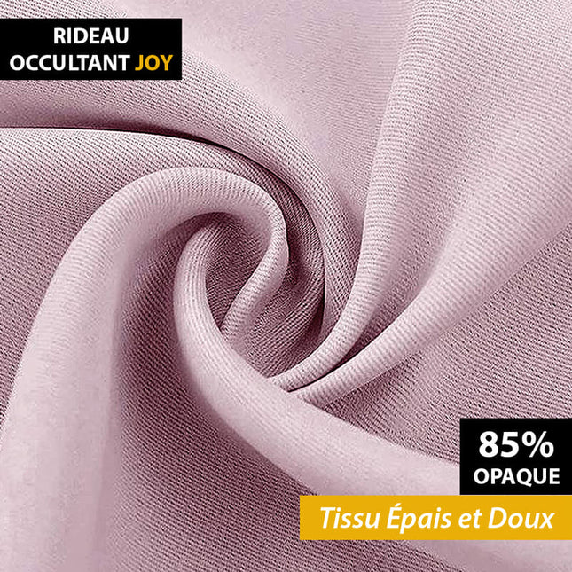 Tenda oscurante rosa pallido pieghettata