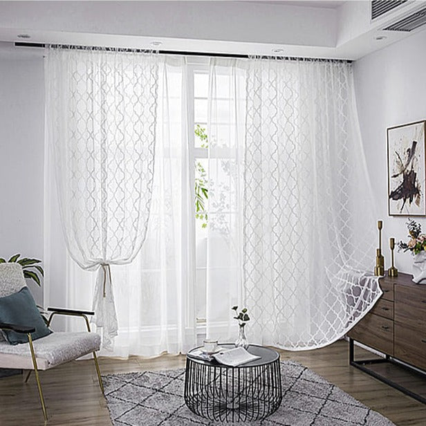 Tenda velata con motivo geometrico marocchino