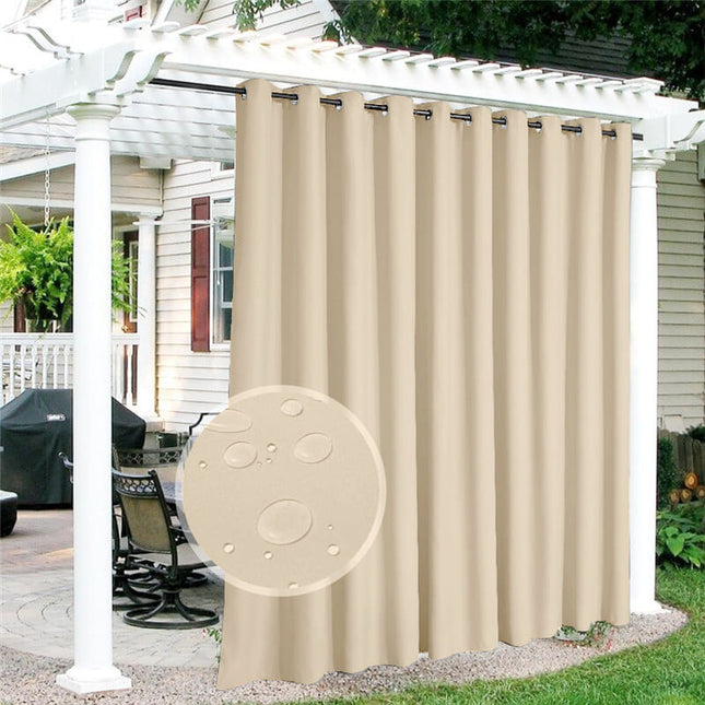 Tenda da esterno beige tessuto impermeabile