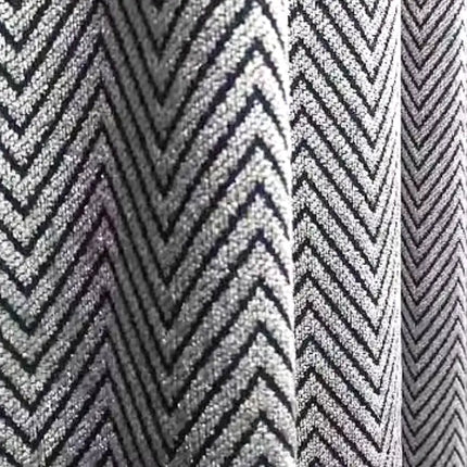 Tenda oscurante blu motivo chevron