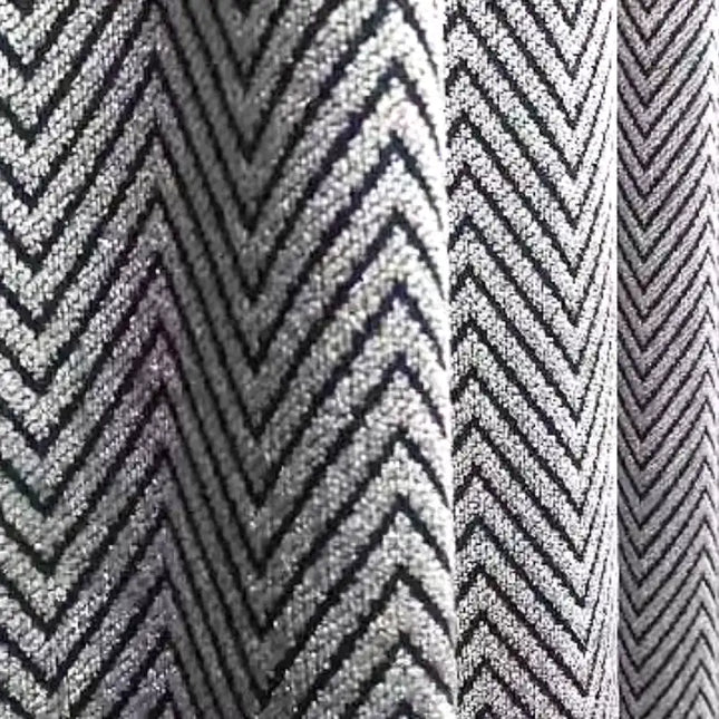 Tenda oscurante blu motivo chevron