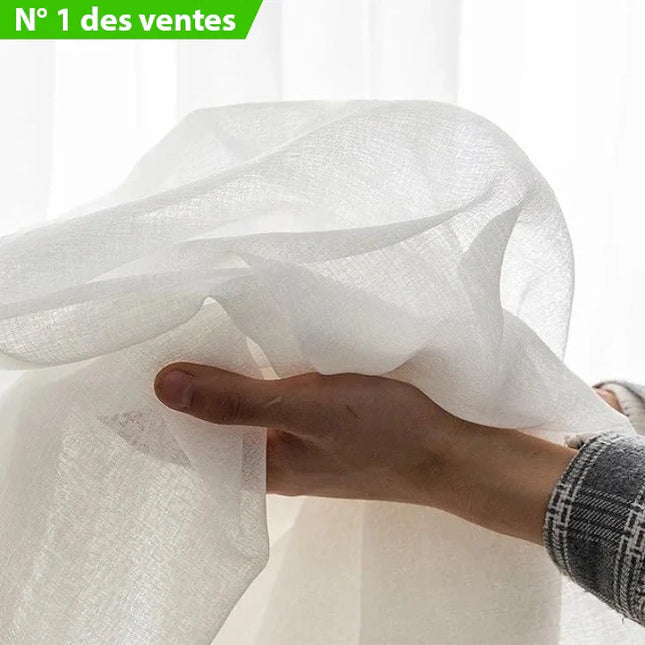 Velo Trasparente Effetto Lino Naturale