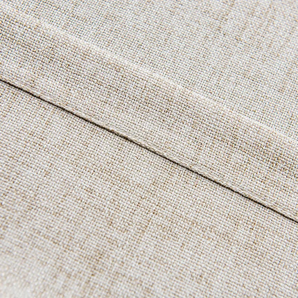 Tenda velata beige con bordo inferiore