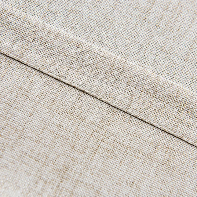 Tenda velata beige con bordo inferiore
