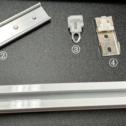 Binario doppio per tende a soffitto